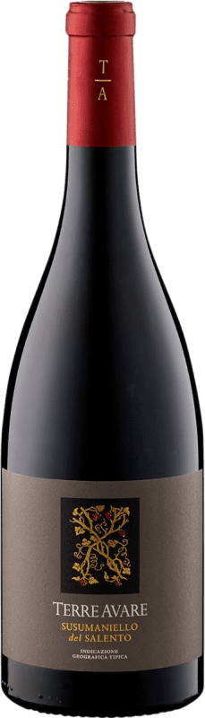 14,95 € Free Shipping | Red wine Terre Avare I.G.T. Salento Italy Susumaniello Bottle 75 cl