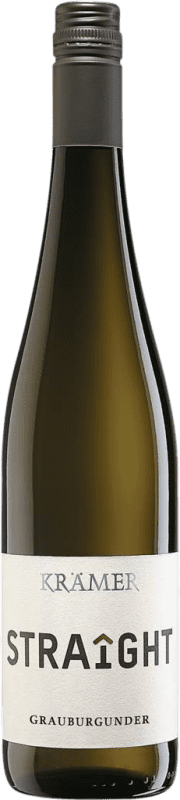 8,95 € Envio grátis | Vinho branco Tobias Krämer Straîght Seco Q.b.A. Rheinhessen Rheinhessen Alemanha Pinot Cinza Garrafa 75 cl