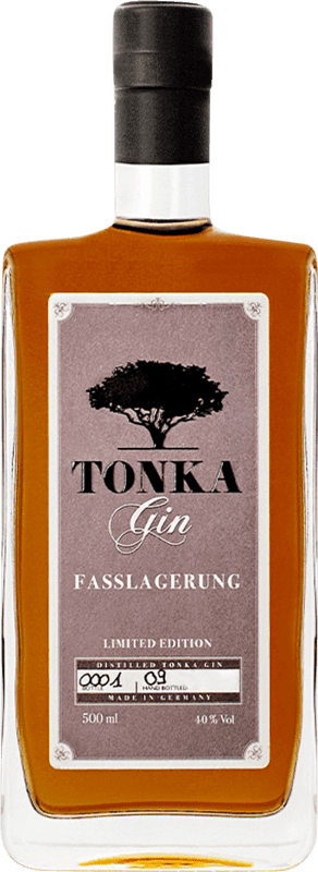 49,95 € Kostenloser Versand | Gin Tonka Gin Fasslagerung Gin Deutschland Medium Flasche 50 cl