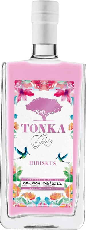 37,95 € 送料無料 | ジン Tonka ドイツ ミディアムボトル 50 cl Hibiscus — ハイビスカス