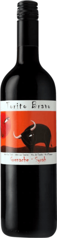 5,95 € 送料無料 | 赤ワイン Torito Bravo Grenache Syrah D.O. Cariñena アラゴン スペイン Garnacha — グルナッシュ, Nebbiolo — ネッビオーロ 75 cl