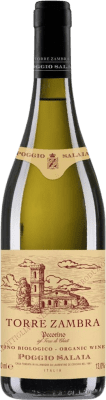 21,95 € 免费送货 | 白酒 Torre Zambra Poggio Salaia I.G.T. Terre di Chieti 阿布鲁佐 意大利 Pecorino 瓶子 75 cl