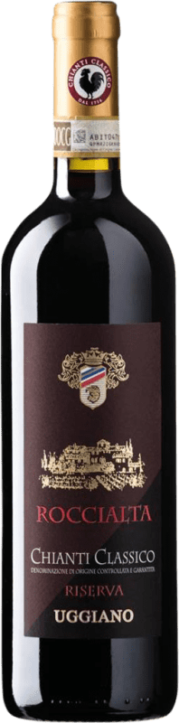 13,95 € Бесплатная доставка | Красное вино Uggiano Roccialta Резерв D.O.C.G. Chianti Classico Италия Sangiovese, Canaiolo бутылка 75 cl