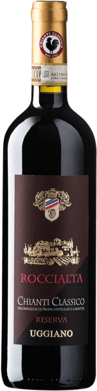 19,95 € 免费送货 | 红葡萄酒 Uggiano Roccialta 经典 珍藏 D.O.C.G. Chianti 意大利 Sangiovese — 桑娇维塞, Canaiolo — 卡奈奥洛 75 cl