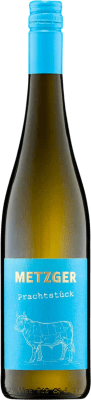 15,95 € Envio grátis | Vinho Branco Uli Metzger Prachtstück KuhbA Halbtrocken — Meio Seco Cuvée Q.b.A. Pfälz Pfälz Alemanha Nebbiolo, Scheurebe, Bacchus 75 cl