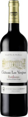 9,95 € Free Shipping | Red wine Univitis Château les Vergnes Rouge A.O.C. Bordeaux Bordeaux France Merlot, Cabernet Sauvignon, Cabernet Franc Bottle 75 cl