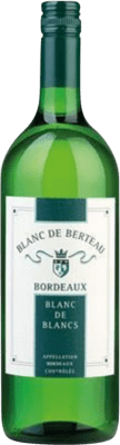 14,95 € 送料無料 | 白ワイン Univitis Berteau Blanc de Blancs A.O.C. Bordeaux ボルドー フランス 1 L