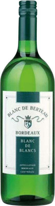 13,95 € Spedizione Gratuita | Vino Bianco Univitis Berteau Blanc de Blancs A.O.C. Bordeaux bordò Francia Bottiglia 1 L