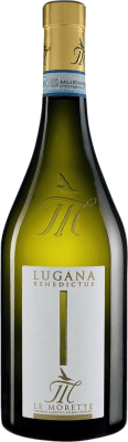 19,95 € 免费送货 | 白酒 Valerio Zenato Benedictus Le Morette D.O.C. Lugana 伦巴第 意大利 Trebbiano di Lugana 瓶子 75 cl