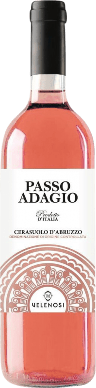 6,95 € Envío gratis | Vino rosado Velenosi Passo Adagio D.O.C. Cerasuolo d'Abruzzo Friuli-Venezia Giulia Italia Montepulciano Botella 75 cl