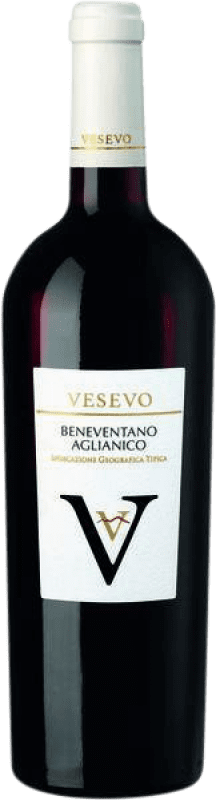 7,95 € Бесплатная доставка | Красное вино Vesevo I.G.T. Campania Кампанья Италия Aglianico бутылка 75 cl