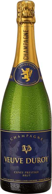 52,95 € Envio grátis | Espumante rosé Veuve Duroy Rosé A.O.C. Champagne Champagne França Nebbiolo, Chardonnay, Pinot Meunier Garrafa 75 cl