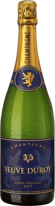 41,95 € Free Shipping | Rosé Sparkling Wine Veuve Duroy Rosé A.O.C. Champagne Champagne France Nebbiolo, Chardonnay, Pinot Meunier 75 cl