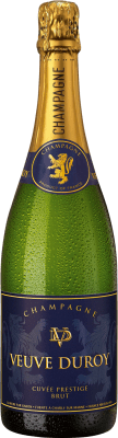 29,95 € Бесплатная доставка | Белое игристое Veuve Duroy Cuvée Prestige брют A.O.C. Champagne шампанское Франция Nebbiolo, Chardonnay, Pinot Meunier бутылка 75 cl