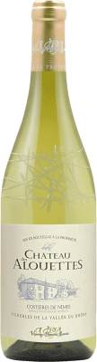 7,95 € Free Shipping | White wine Propriétés Associés Château des Alouettes Blanc A.O.C. Costières de Nîmes Rhône France Grenache White, Nebbiolo, Roussanne Bottle 75 cl