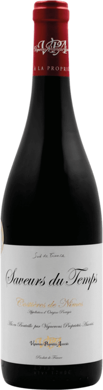 9,95 € 送料無料 | 赤ワイン Propriétés Associés Saveurs du Temps Rouge A.O.C. Costières de Nîmes ローヌ フランス Syrah, Grenache ボトル 75 cl