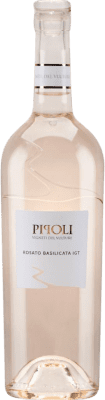 8,95 € Envio grátis | Vinho rosé Vigneti del Vulture Pipoli Rosato I.G.T. Basilicata Basilicata Itália Aglianico Garrafa 75 cl