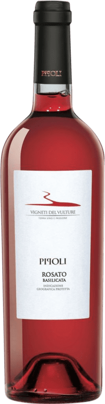 8,95 € Spedizione Gratuita | Vino rosato Vigneti del Vulture Pipoli Rosato I.G.T. Basilicata Basilicata Italia Aglianico Bottiglia 75 cl