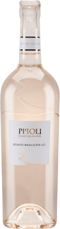 8,95 € 免费送货 | 玫瑰酒 Vigneti del Vulture Pipoli Rosato I.G.T. Basilicata 巴西利卡塔 意大利 Aglianico 瓶子 75 cl