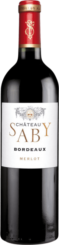 14,95 € 送料無料 | 赤ワイン Familie Saby A.O.C. Bordeaux Supérieur ボルドー フランス Merlot ボトル 75 cl