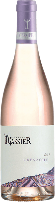 16,95 € Бесплатная доставка | Розовое вино Gassier Gris Rosé A.O.C. Côtes du Rhône Рона Франция Grenache, Mourvèdre бутылка 75 cl