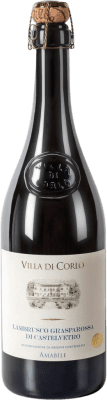 10,95 € Envío gratis | Espumoso blanco Villa di Corlo Tappo R Amabile Frizzante Brut I.G.T. Emilia Romagna Emilia-Romagna Italia Lambrusco Grasparossa Botella 75 cl