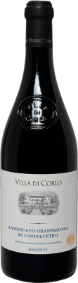 14,95 € Envoi gratuit | Blanc mousseux Villa di Corlo Tappo R Amabile Frizzante Brut I.G.T. Emilia Romagna Émilie-Romagne Italie Lambrusco Grasparossa Bouteille 75 cl