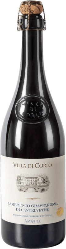 10,95 € Envoi gratuit | Blanc mousseux Villa di Corlo Tappo R Amabile Frizzante Brut I.G.T. Emilia Romagna Émilie-Romagne Italie Lambrusco Grasparossa Bouteille 75 cl