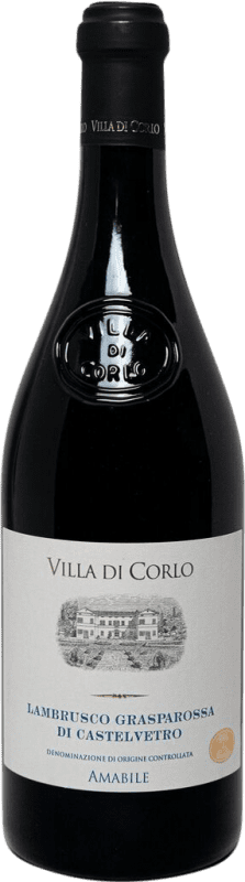 13,95 € Envoi gratuit | Blanc mousseux Villa di Corlo Tappo R Amabile Frizzante Brut I.G.T. Emilia Romagna Émilie-Romagne Italie Lambrusco Grasparossa Bouteille 75 cl