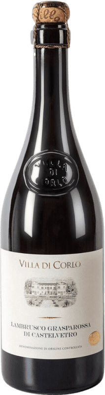 12,95 € Envoi gratuit | Vin Mousseux Blanc Villa di Corlo Tappo R Seco — Sec Frizzante — Pétillant I.G.T. Emilia Romagna Émilie-Romagne Italie Lambrusco Bouteille 75 cl