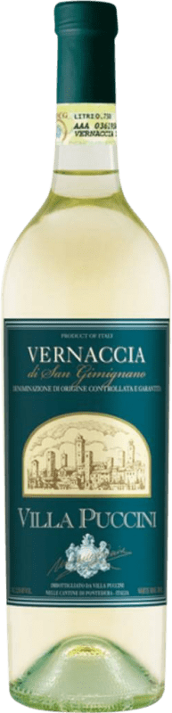 9,95 € Envío gratis | Vino blanco Villa Puccini D.O.C.G. Vernaccia di San Gimignano Toscana Italia Vernaccia Botella 75 cl