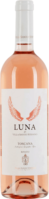 33,95 € Spedizione Gratuita | Vino Rosato Villa Santo Stefano Luna I.G.T. Toscana Toscana Italia Merlot, Nebbiolo 75 cl