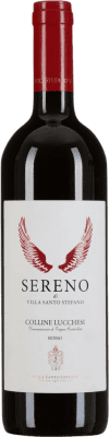 27,95 € Free Shipping | Red wine Villa Santo Stefano Sereno D.O.C. Colline Lucchesi Tuscany Italy Nebbiolo, Canaiolo, Ciliegiolo Bottle 75 cl