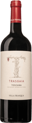 55,95 € 免费送货 | 红酒 Villa Trasqua Trasgaia Rosso I.G.T. Toscana 托斯卡纳 意大利 瓶子 75 cl