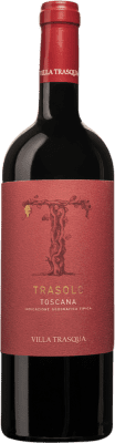 68,95 € 免费送货 | 红酒 Villa Trasqua Trasolo Rosso I.G.T. Toscana 托斯卡纳 意大利 瓶子 75 cl