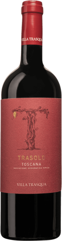 68,95 € Kostenloser Versand | Rotwein Villa Trasqua Trasolo Rosso I.G.T. Toscana Toskana Italien Flasche 75 cl
