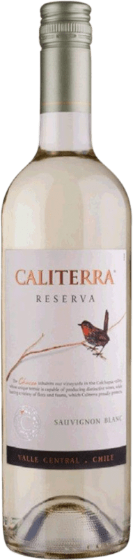 13,95 € Бесплатная доставка | Белое вино Vina Caliterra Резерв I.G. Valle Central Valle de Curicó Чили Sauvignon White бутылка 75 cl