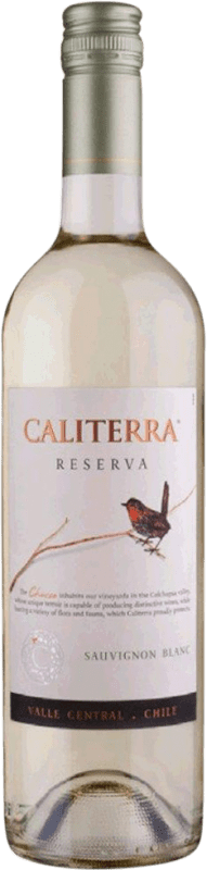 15,95 € Free Shipping | White Wine Vina Caliterra Reserve — Aged I.G. Valle Central Valle de Curicó Chile Sauvignon Bottle 75 cl