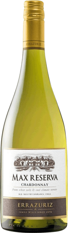 23,95 € Envoi gratuit | Vin blanc Viña Errazuriz Max Réserve I.G. Valle del Aconcagua Vallée de l'Aconcagua Chili Chardonnay Bouteille 75 cl