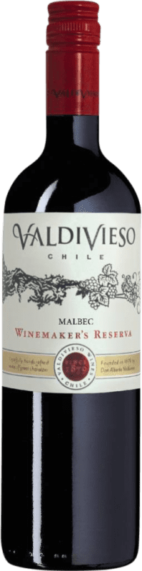 13,95 € Бесплатная доставка | Красное вино Valdivieso Резерв D.O. Valle de Curicó Valle de Curicó Чили Malbec бутылка 75 cl