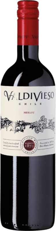 11,95 € Kostenloser Versand | Rotwein Valdivieso I.G. Valle Central Zentrales Tal Chile Merlot 75 cl
