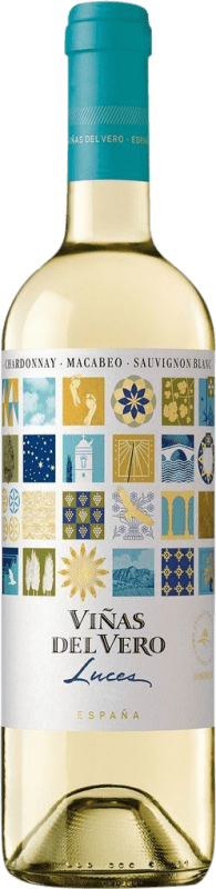 8,95 € Envoi gratuit | Vin Blanc Viñas del Vero Luces D.O. Somontano Aragon Espagne Macabeo — Macabeu, Chardonnay, Sauvignon Bouteille 75 cl