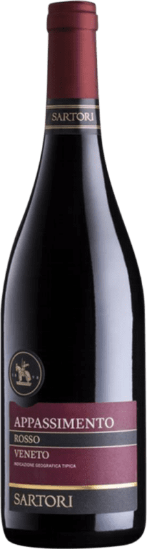 9,95 € 免费送货 | 红葡萄酒 Vinicola Sartori Appassimento I.G.T. Veneto 威尼托 意大利 Merlot — 梅洛, Cabernet Sauvignon — 赤霞珠, Corvina — 科维纳, Molinara — 莫利纳拉 瓶装 75 cl
