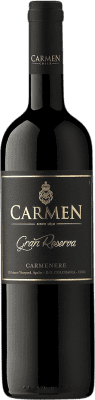 17,95 € 免费送货 | 红酒 Viña Carmen 大储备 I.G. Valle de Colchagua 科尔查瓜谷 智利 Cabernet Sauvignon, Carmenère 瓶子 75 cl