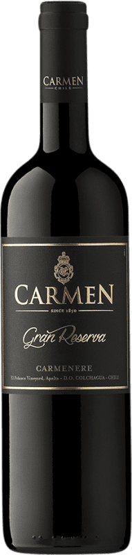18,95 € Free Shipping | Red Wine Viña Carmen Grand Reserve — Long Barrel-Aged I.G. Valle de Colchagua Colchagua Valley Chile Cabernet Sauvignon, Carmenère Bottle 75 cl