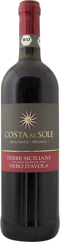11,95 € Free Shipping | Red Wine Volpi. Costa al Sole D.O.C. Sicilia Sicily Italy Nero d'Avola Bottle 75 cl