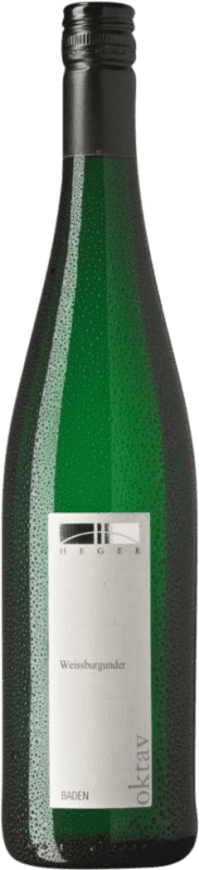 16,95 € Envío gratis | Vino blanco Joachim Heger Oktav Seco I.G. Baden Baden Alemania Pinot Blanco Botella 75 cl