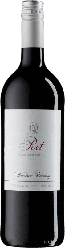 13,95 € Бесплатная доставка | Красное вино Werkstück Weimar Poetenweg Poet Rot Saale Unstrut Германия Pinot Black, Zweigelt, Dornfelder бутылка 1 L