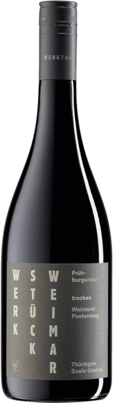 17,95 € Free Shipping | Red wine Werkstück Weimar Poetenweg Dry Saale Unstrut Germany Pinot Black Bottle 75 cl