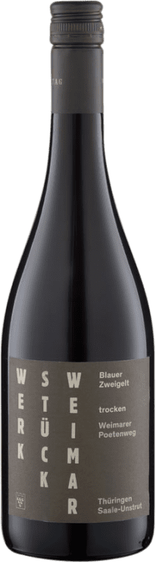 16,95 € Spedizione Gratuita | Vino Rosso Werkstück Weimar Poetenweg Trocken — Secco Q.b.A. Saale-Unstrut Saale Unstrut Germania Zweigelt Bottiglia 75 cl